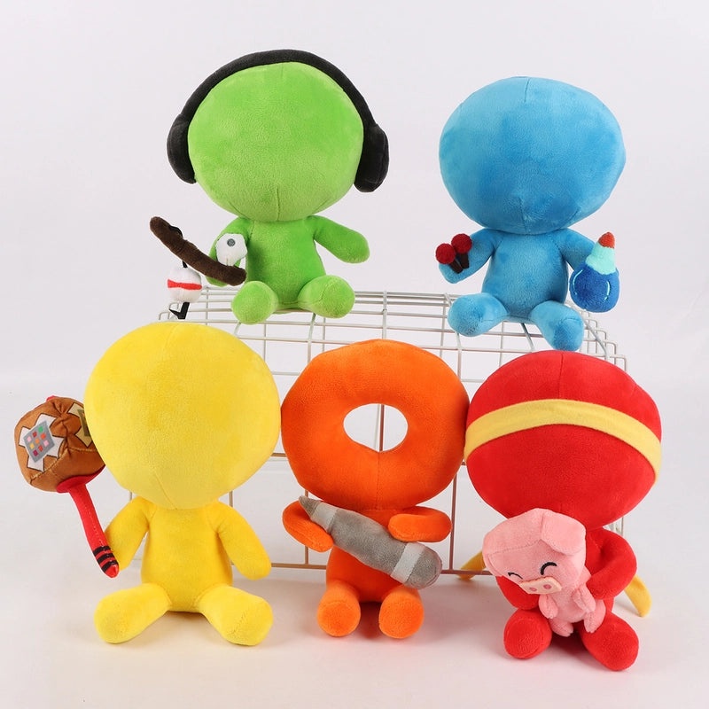 Green Fishing Cartoon Plush Toy Doll Cute Yellow Game Character Soft Stuffed Doll|Toys & Games Plush Dolls