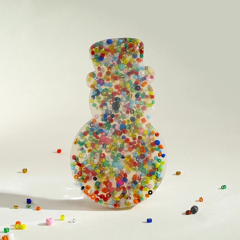 Christmas Silicone Decompression Toys Buckle Beads Stress Relief Fidget Toys|Stress Relief Toys