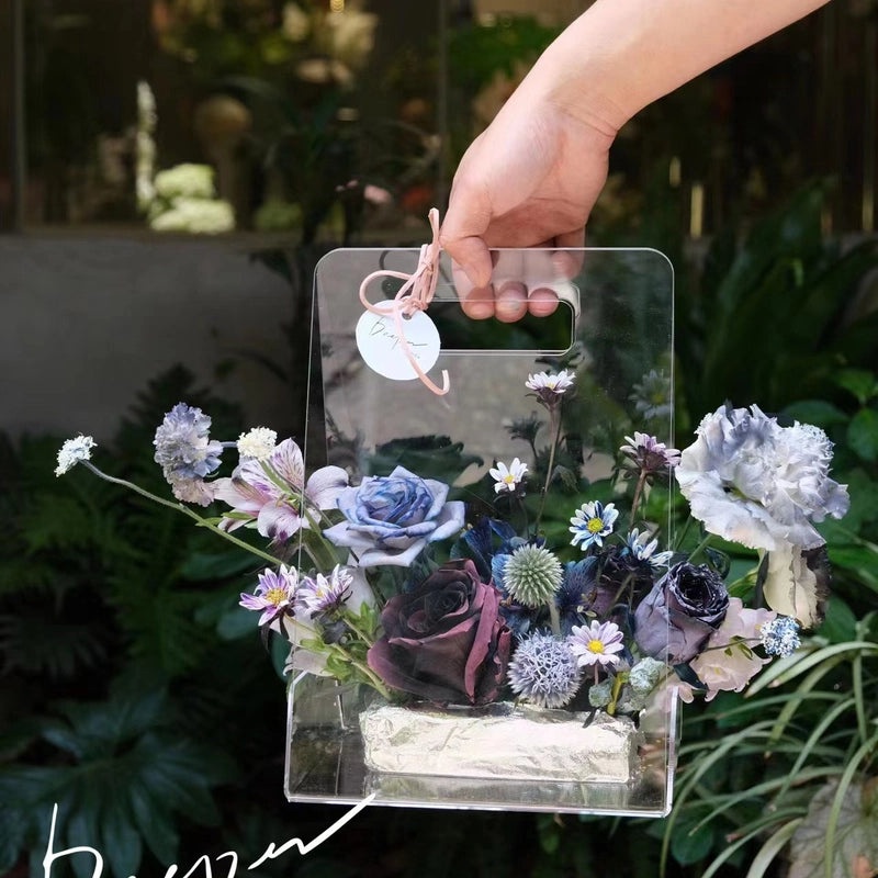 Transparent Acrylic Gift Box for Eternal Flowers 520 Packaging | Gift Boxes & Packaging