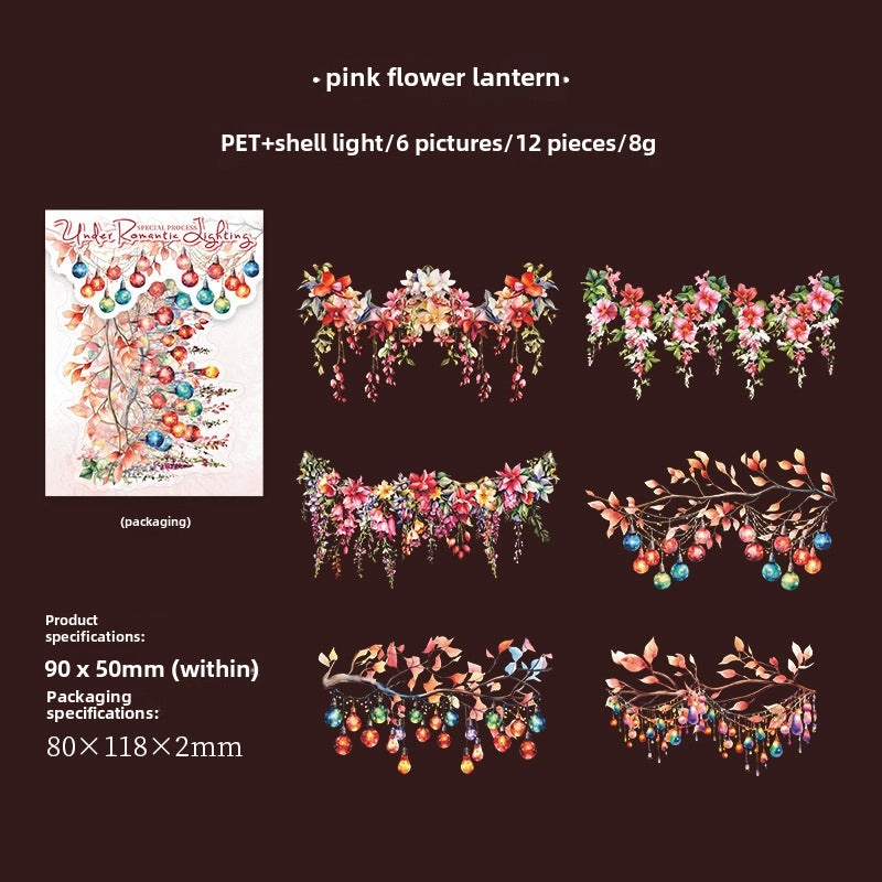 Romantic Shell Light Sticker DIY Landscape Decoration for Hand Account Beautiful Day Lighting Series|Home Decor Lighting