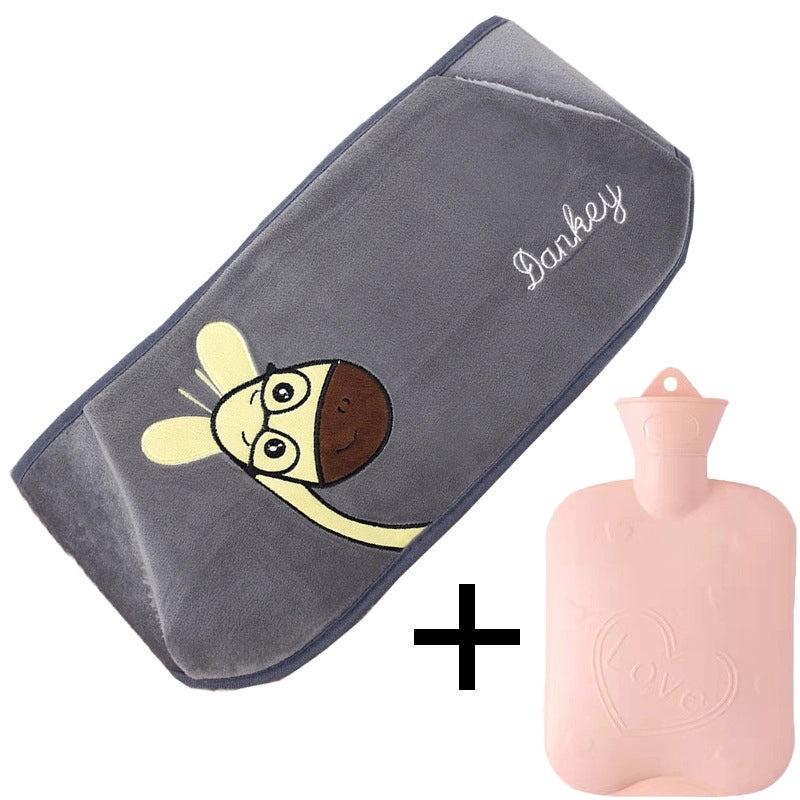 Plush Hot Water Bag with Protective Belt for Waist and Hands Warmth | Home & Personal Care