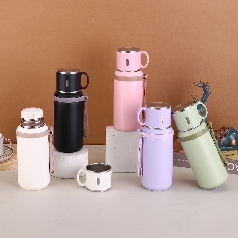 Stainless Steel Water Bottle Single Piece Casual Solid Color | Drinkware & Hydration