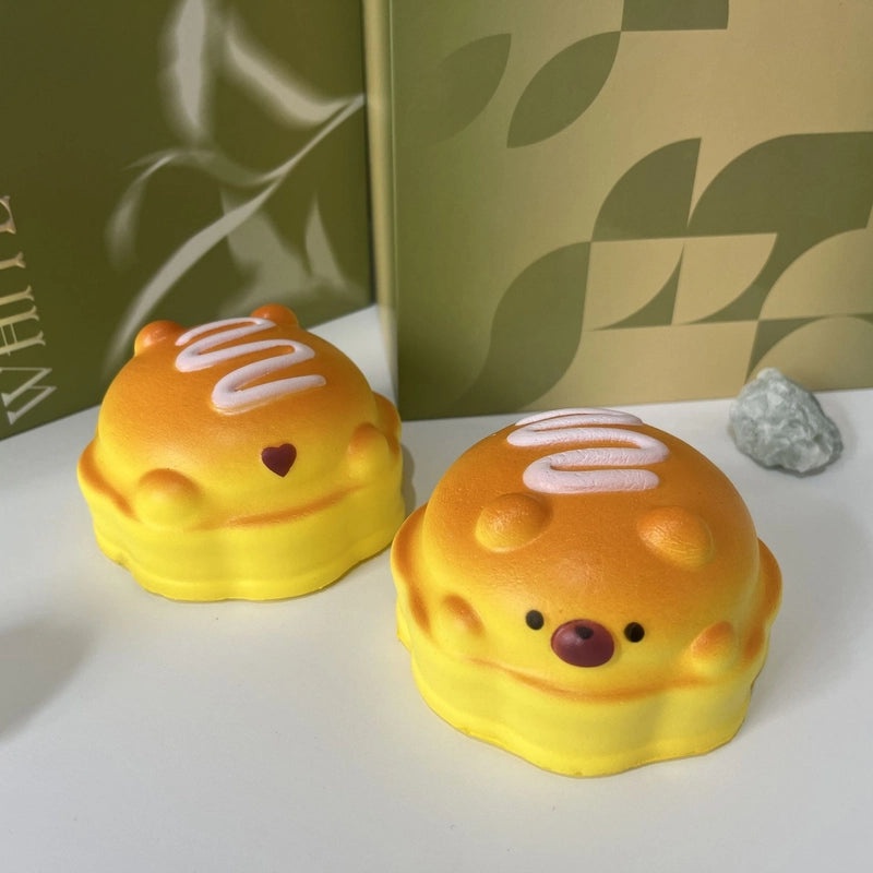 Slow Rebound Pinch Toy Soft Cake Sticky Hand Red Riding Book Food Simulation Bread Decompression Vent Toy|Stress Relief Toys