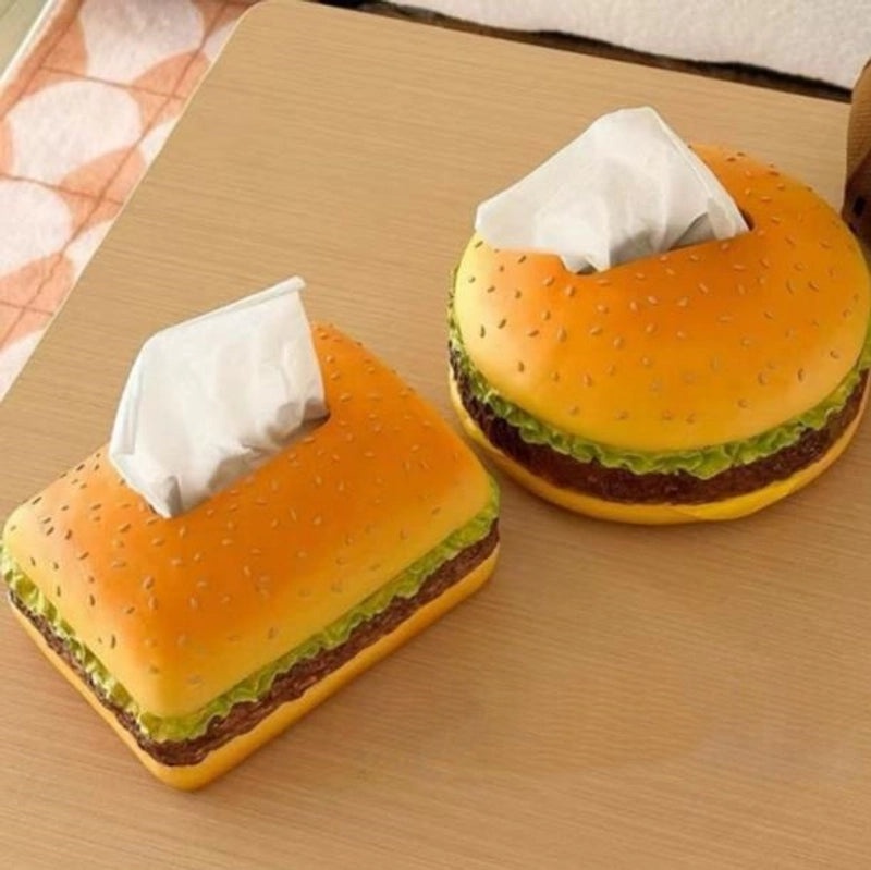 Adorable Hamburger Shaped Vinyl Tissue Holder|Home Decor