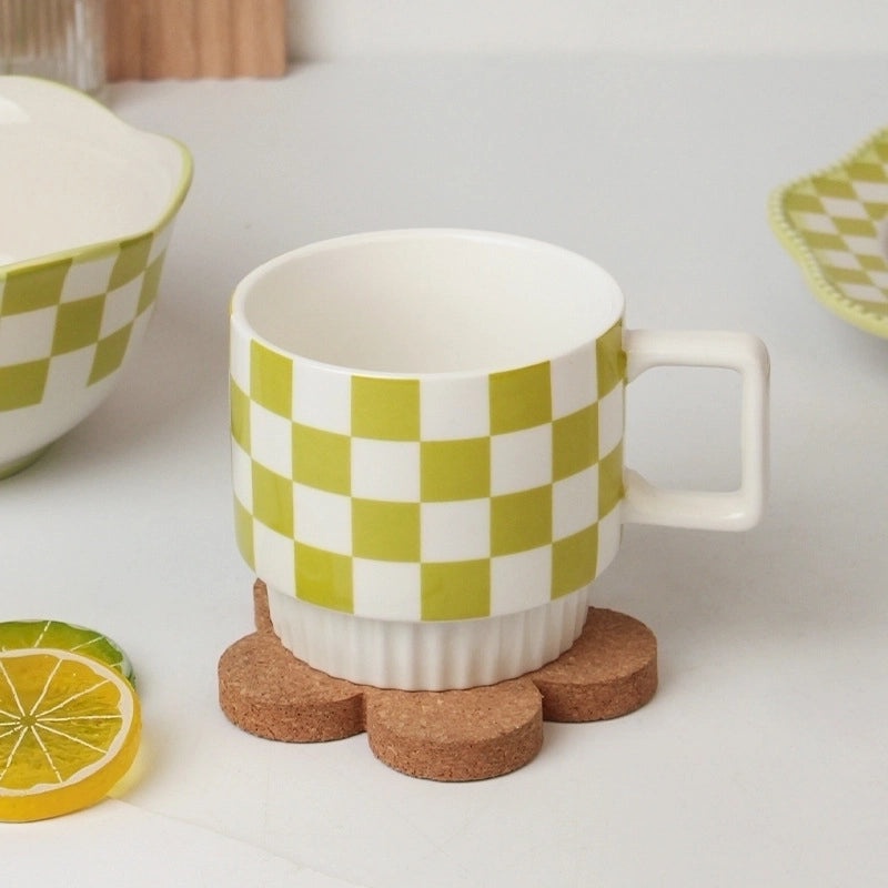 Stylish White Porcelain Water Bottle with Cartoon Design 1 Piece|Drinkware & Bottles