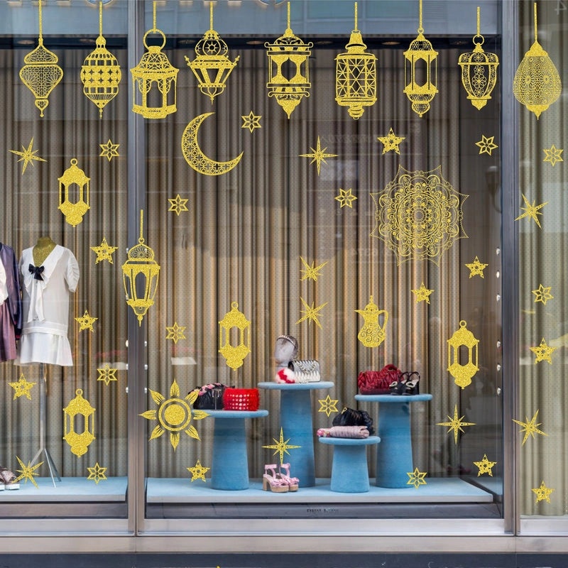 Elegant Casual Moon Letter PVC Wall Decal for Windows | Home Decor