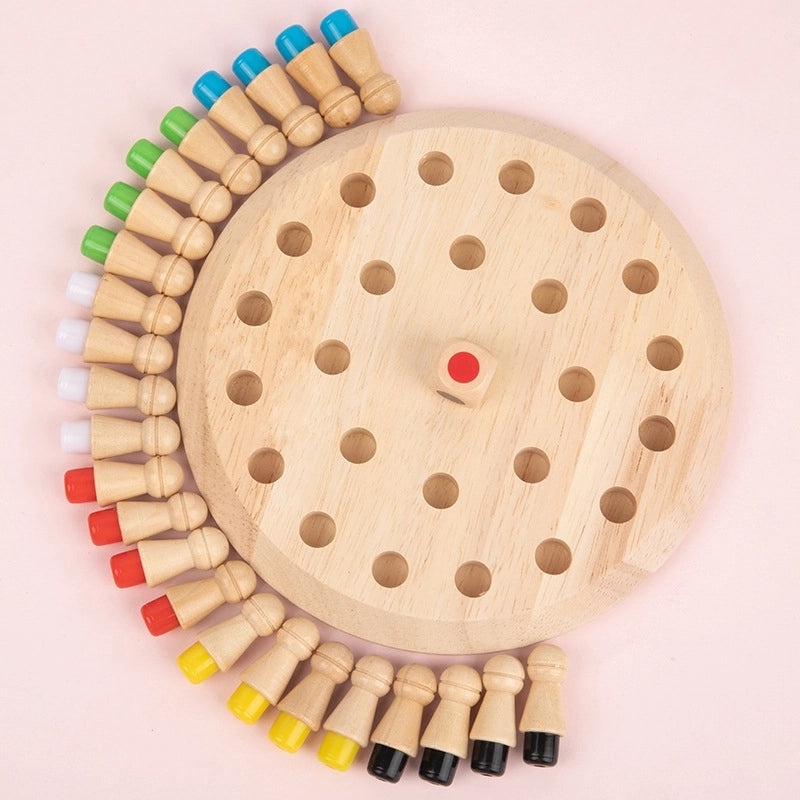 Multifunctional Wooden Memory Chess Game for Kids | Educational Toys