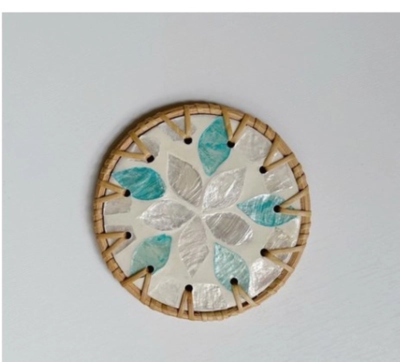 Retro Floral Wooden Placemat Single Piece | Home & Kitchen Tableware