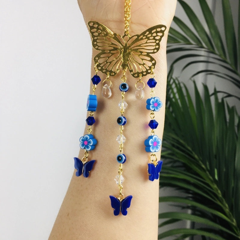 Elegant Butterfly Natural Crystal Necklace Pendant | Jewelry & Accessories