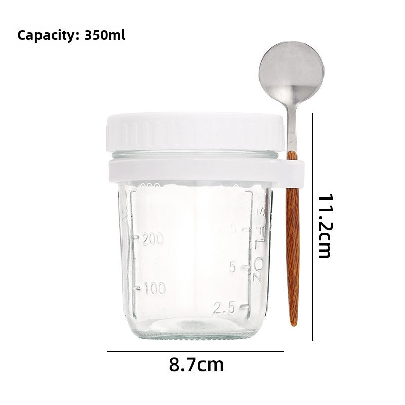 Portable Mason Jar with Lid and Spoon | Kitchen & Dining