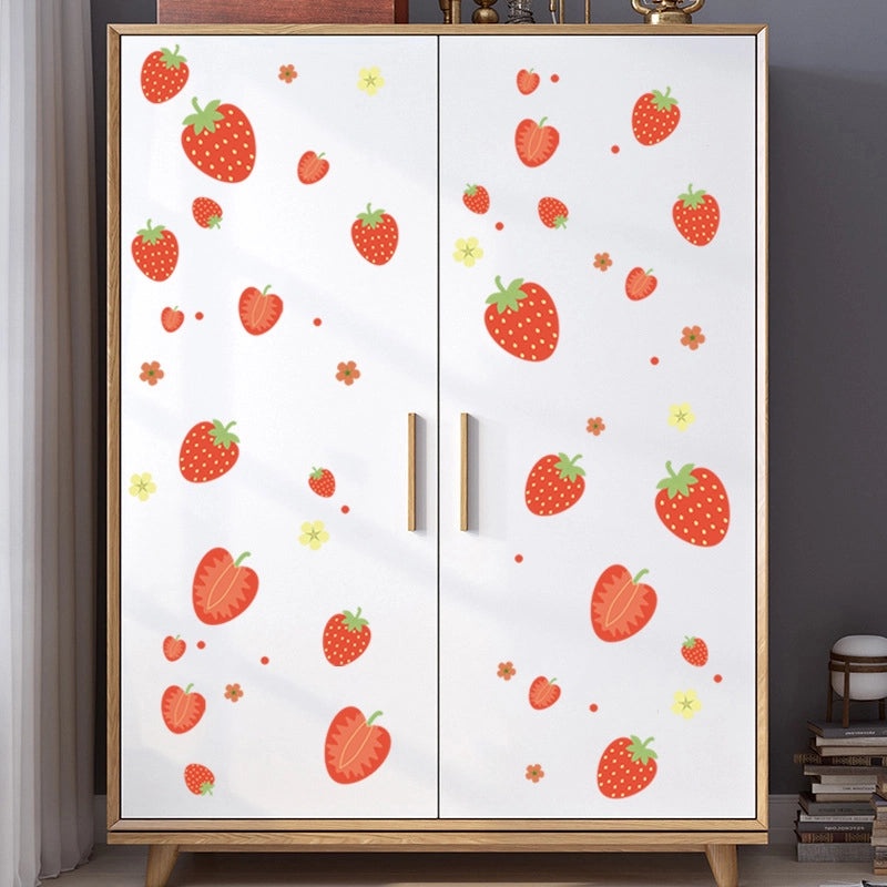 Adorable Strawberry PVC Wall Decal for Home Decoration|Home Decor & Wall Art