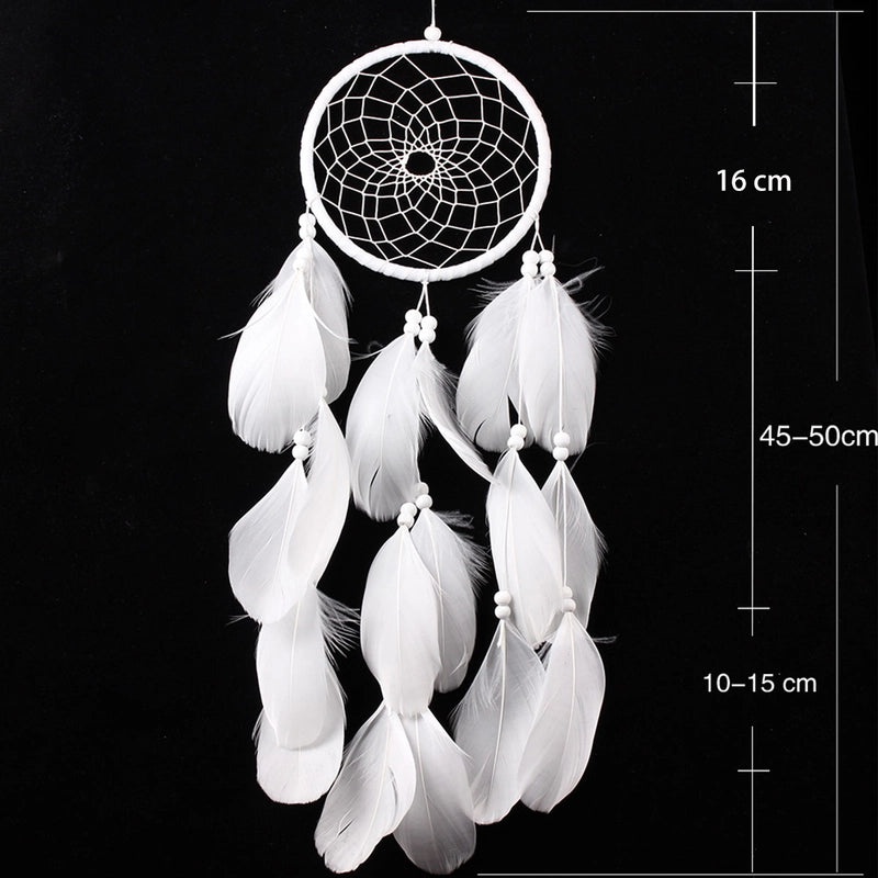Goose Feather Floating Lace Dream Catcher Handmade Creative Home Hanging Decoration|Home Decor