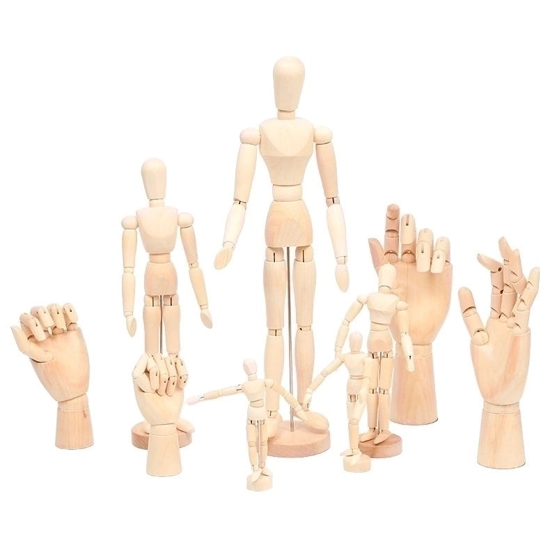 Minimalist Wooden Human Hand Sculpture for Daily Use | Home Decor & Art Supplies