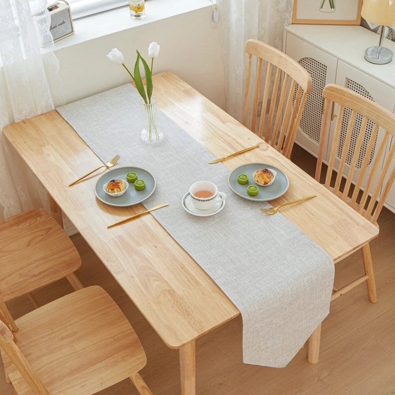Elegant Minimalist Solid Color Linen Tablecloths for Dining|Home Decor Table Linens