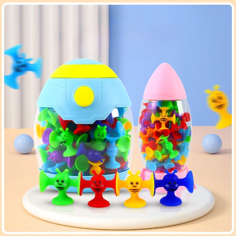 Creative Bee Sucker Soft Building Blocks with Music Suction Educational Kids Toy|Educational Toys