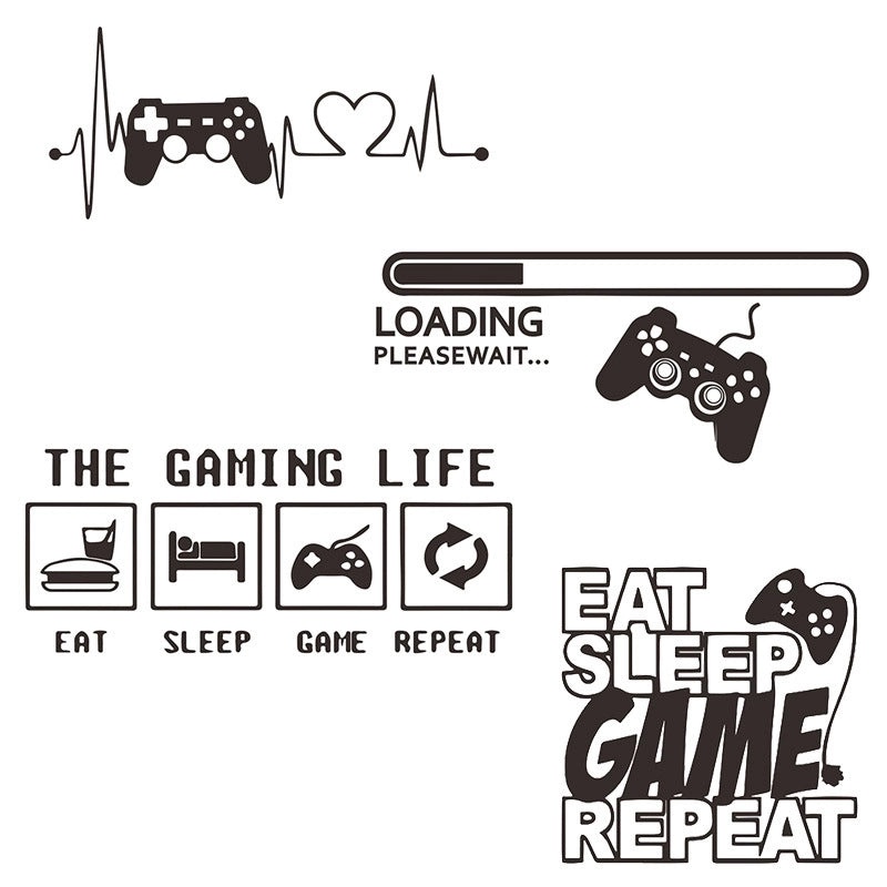Gaming Console Wall Decals for Game Room Decor|Wall Art & Stickers