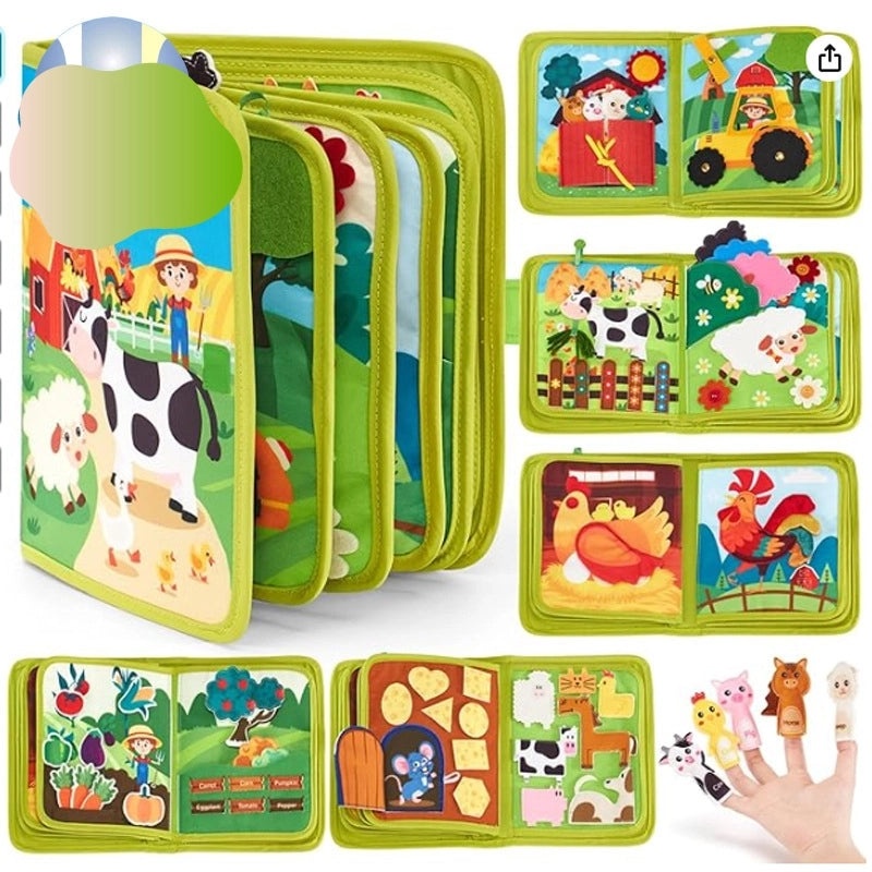 Early Learning Felt Busy Book for Kids|Educational Toys and Busy Boards