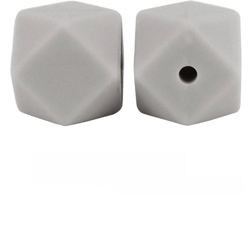 17mm Silicone Octagonal Beads for Pacifier Chains DIY Accessories | Baby & Mom Essentials