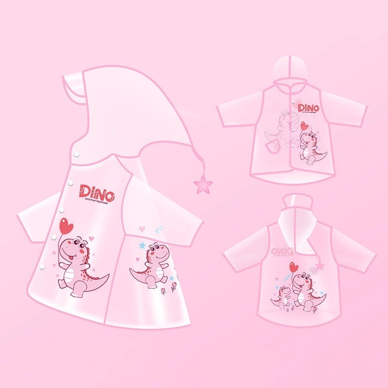 Cute Cartoon EVA Raincoat for Kids Waterproof Rain Gear|Kids Rainwear