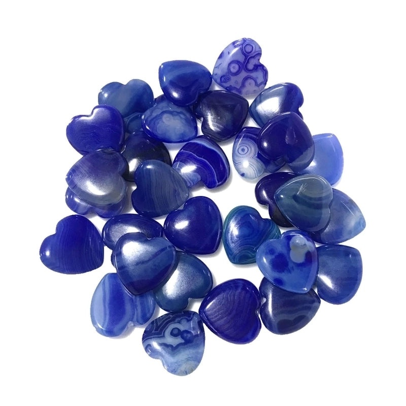 Pink Heart-Shaped Crystal Gemstone 2cm Handmade Decorative Ornament|Home Decor