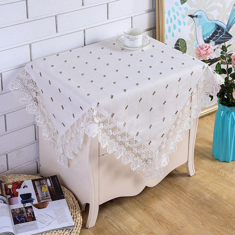 Simple Geometric Cotton Linen Tablecloths for Modern Dining|Home Decor Table Linens