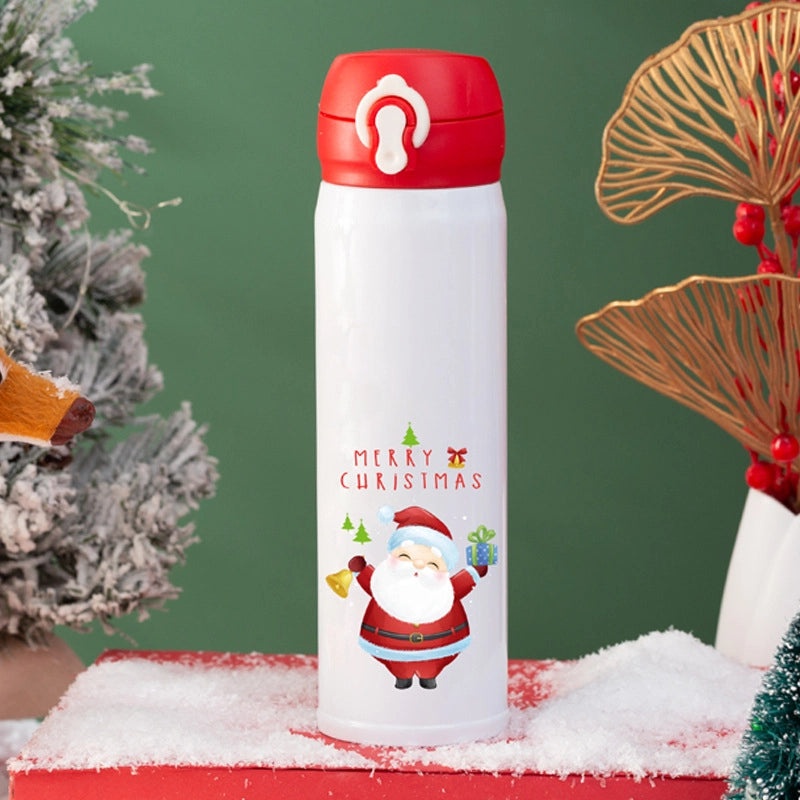 Christmas Santa Claus Stainless Steel Thermos Flask 500ml|Drinkware & Thermoses