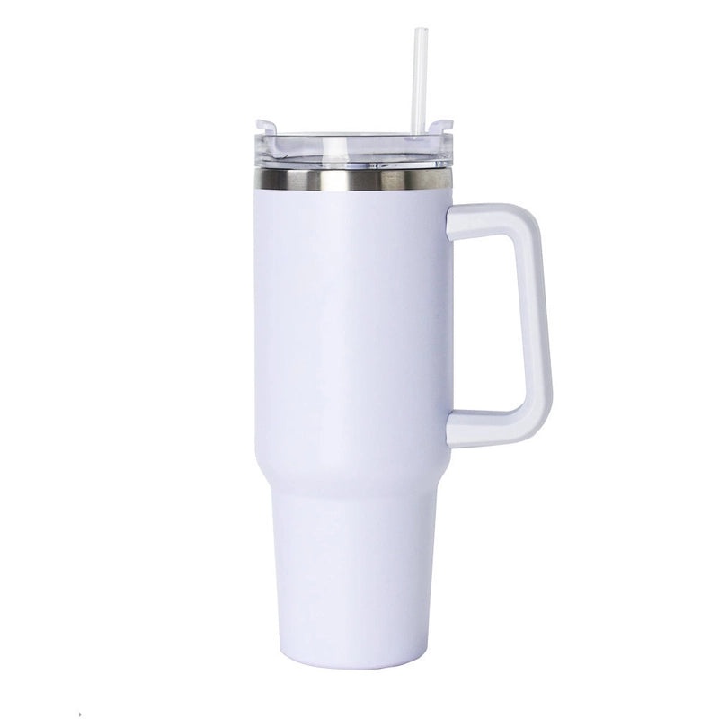 Customized 40oz Stainless Steel Double-layer Insulated Ice Tumbler with Handle for Car | Drinkware & Travel Mugs