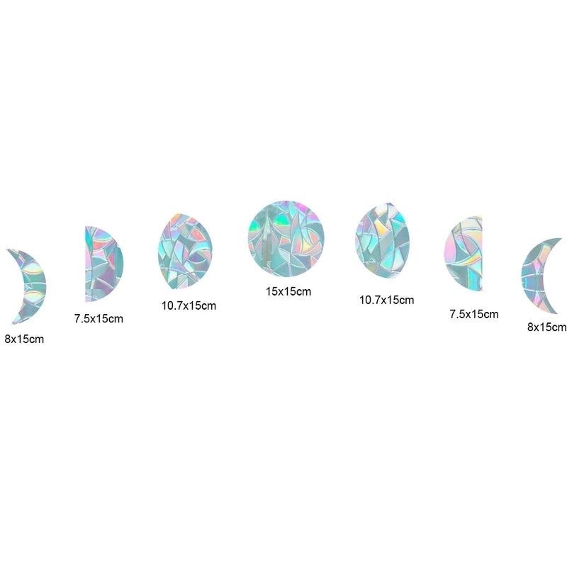 Leaf Moon Heart Shaped PVC Pet Wall Decal for Home Decor | Wall Stickers