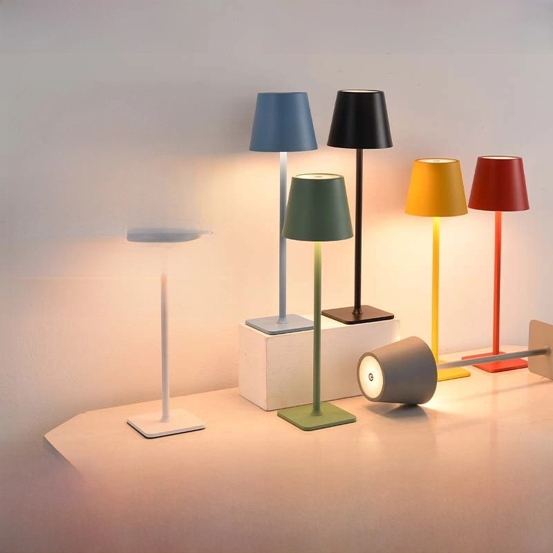 Rechargeable High-leg Table Lamp with Touch Control for Hotel Restaurant Bar Night Decoration|Home Lighting
