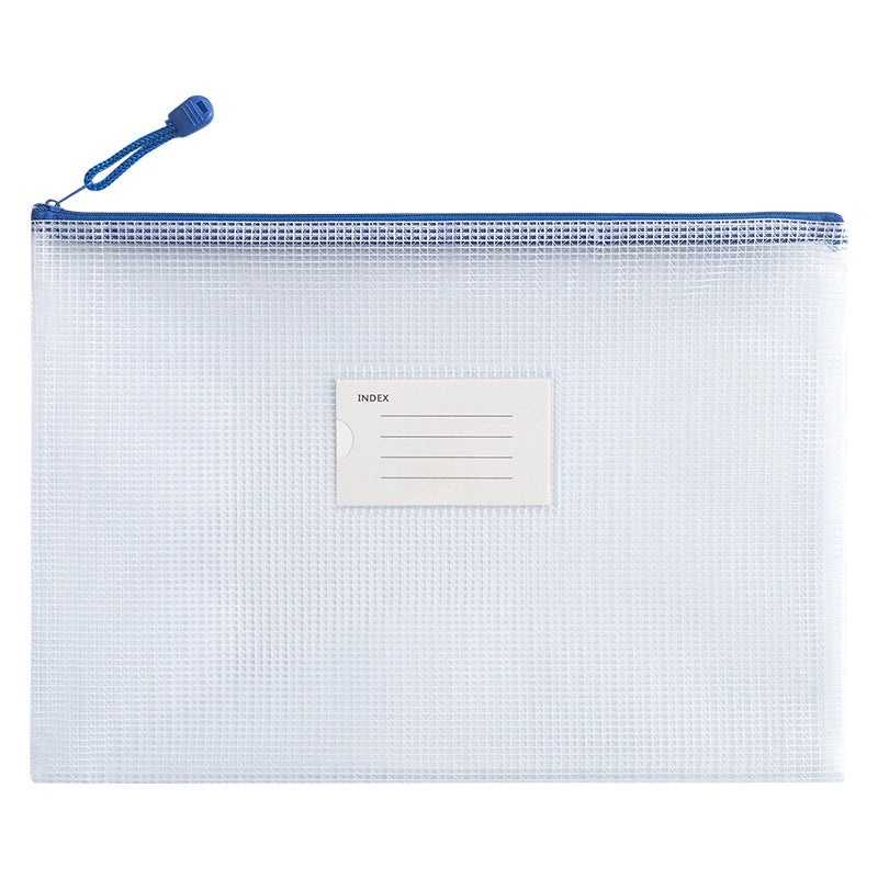 2 Pieces A4 Transparent Waterproof PVC Zipper Storage Bags for Student Subject Organization|Stationery & Office Supplies