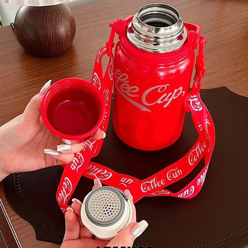 Stainless Steel Thermos Cup 316 & 201 Solid Color Casual Letter Design | Drinkware & Thermoses