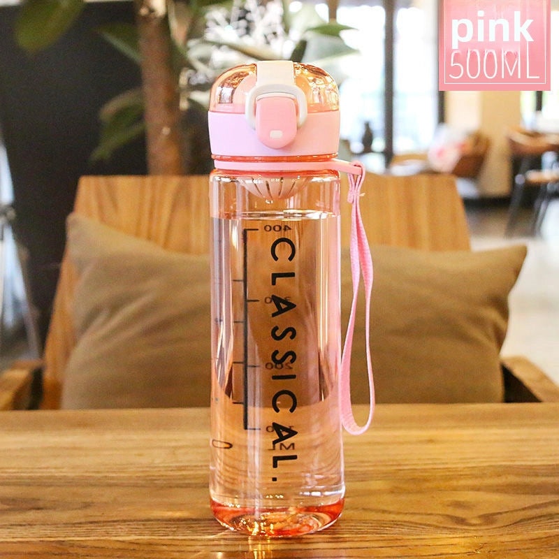 High-Capacity Plastic Sports Water Bottle with Bounce Lid | Sports & Outdoor Accessories