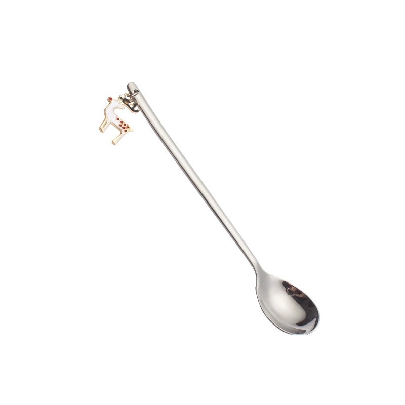 Christmas Stainless Steel Spoon Cute Solid Color 1 Piece | Kitchen & Dining Accessories