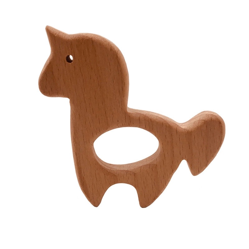 Natural Beech Wood Baby Teether Toys|Baby Teethers & Soothing Toys