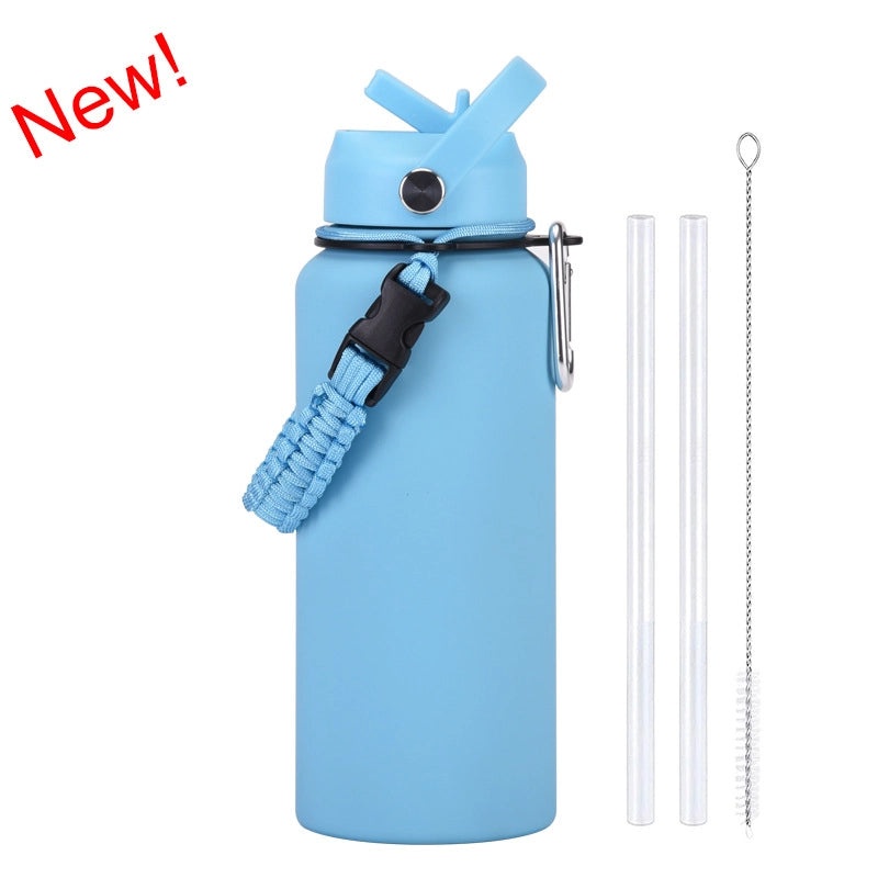 Stainless Steel Water Bottle Single Piece Casual Solid Color | Drinkware & Hydration