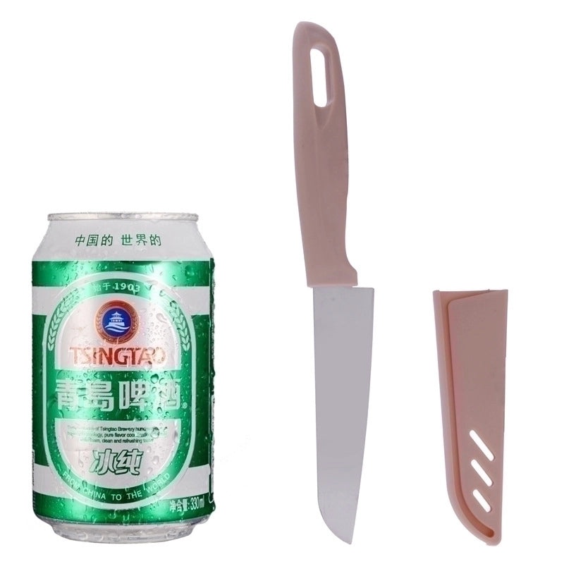 Minimalist Geometric Stainless Steel Cutter with Plastic Handle 1 Piece | Kitchen Tools & Gadgets