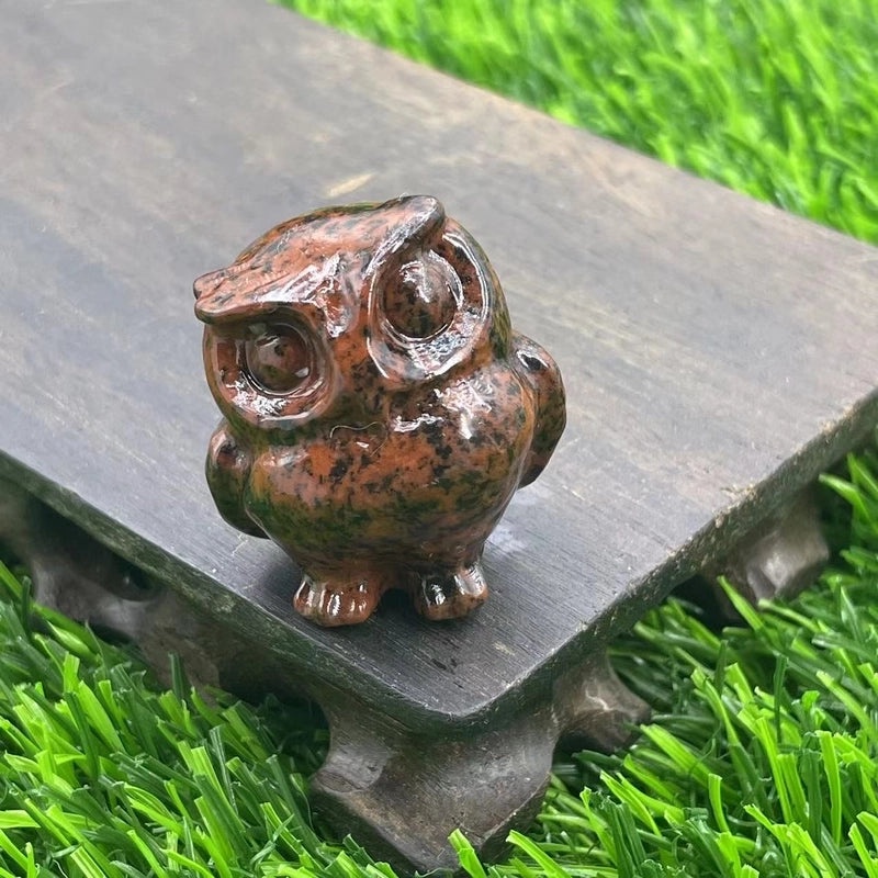 Vintage Style Owl Natural Stone Ornament for Home Decor|Home Decor & Accessories