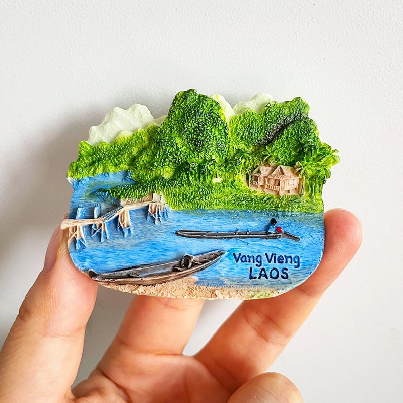3D Travel Refrigerator Magnet Stickers Europe Cities Souvenirs Creative Tourist Gifts|Home Decor & Magnets