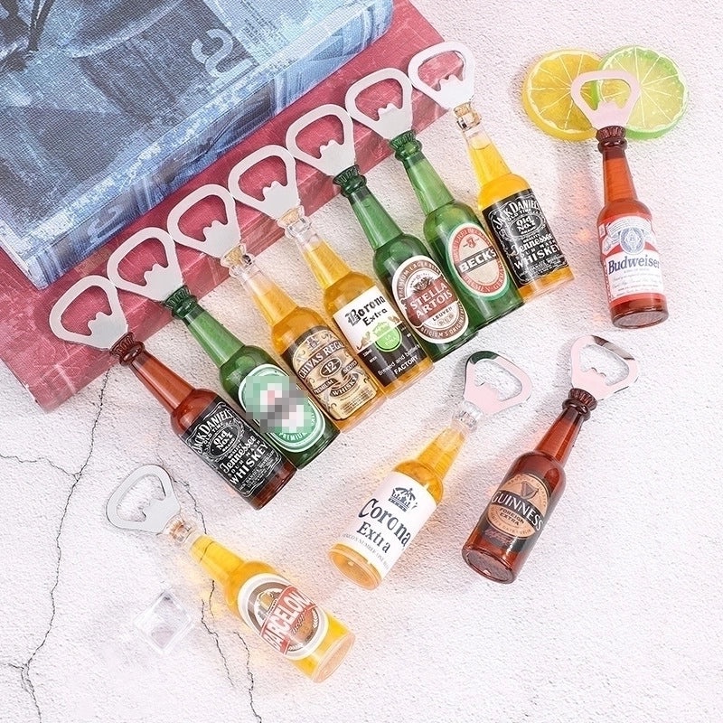 Creative Mini Beer Bottle Opener Refrigerator Magnet Personalized Home Bar Tool | Kitchen & Dining Accessories