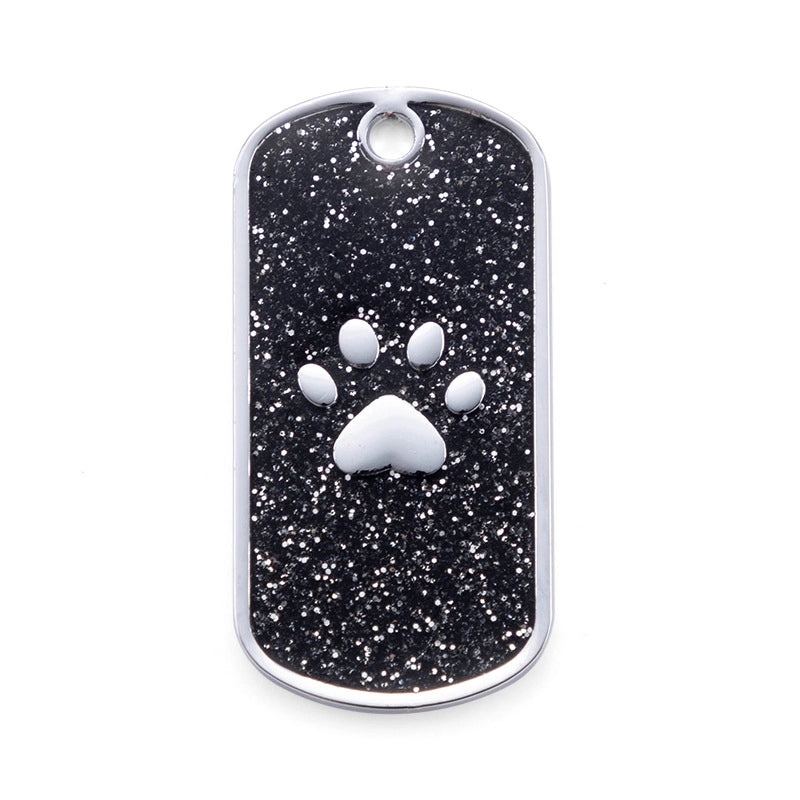 Sleek Metal Footprint Pet Charms for Minimalist Style|Pet Accessories & Jewelry