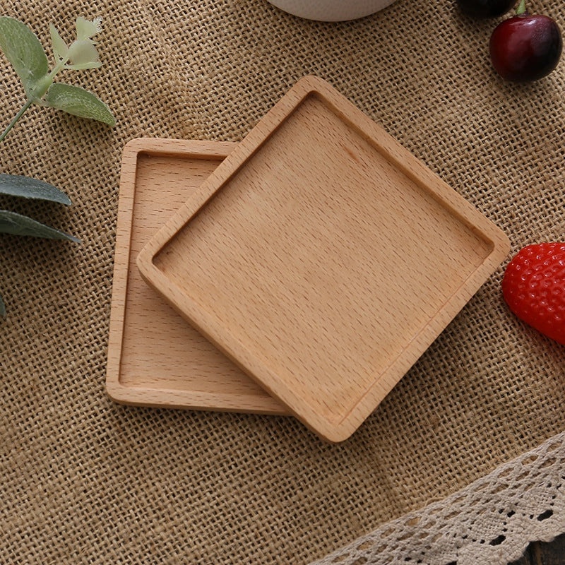 Engraved Wooden Tea Coaster Set Japanese Style Heat Insulation Mat Durable Cup Holder | Home & Kitchen > Drinkware Accessories