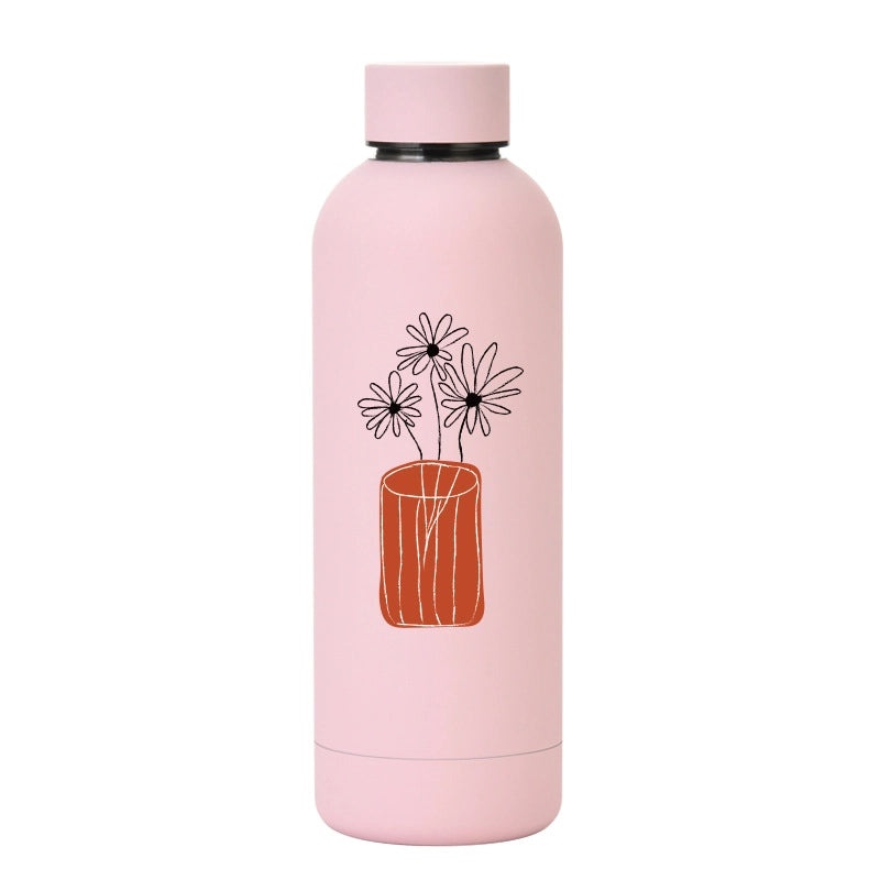 Cute Cartoon Stainless Steel Thermos Water Bottle | Drinkware & Tumblers