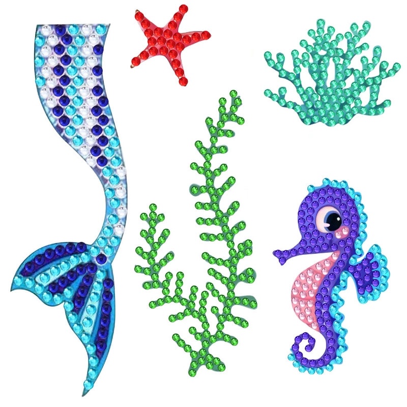 Mermaid DIY Diamond Painting Stickers for Kids | Kids Craft Supplies