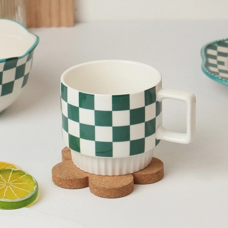 Stylish White Porcelain Water Bottle with Cartoon Design 1 Piece|Drinkware & Bottles