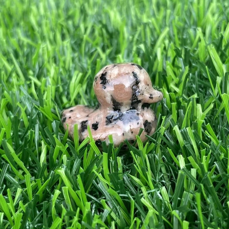 Retro Duck Natural Stone Ornament Cute Decorative Artificial Sculpture|Home Decor