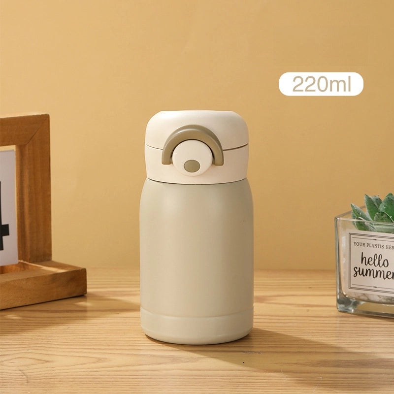 304 Stainless Steel Mini Vacuum Bottle Portable Kids Water Cup Simple Design|儿童水杯