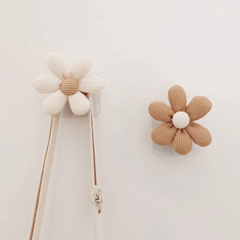 Minimalist Wooden Flower Wall Hook Home Decor|Wall Hooks & Hangers