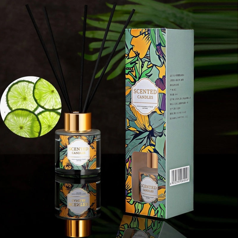 Minimalist Liquid Letter Rattan Home Scent Diffuser|Home Fragrance