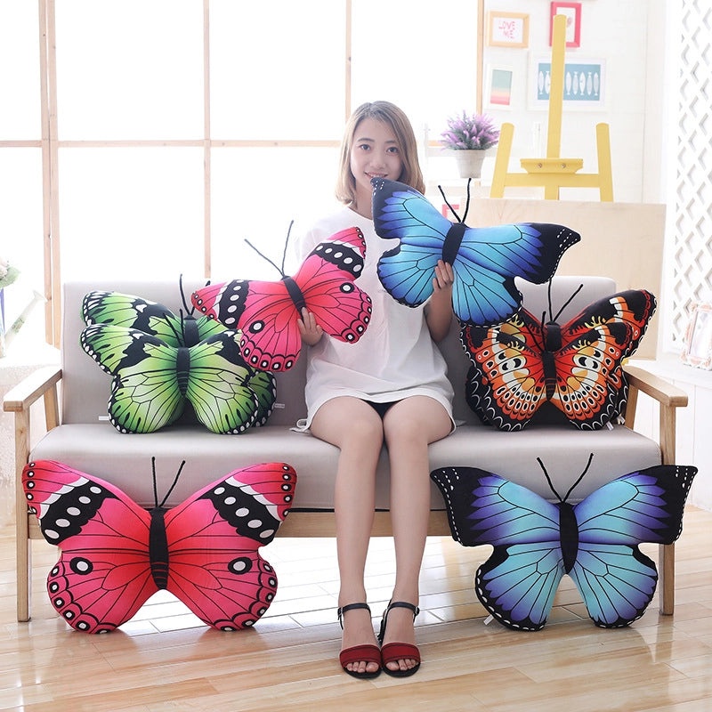 Soft Butterfly Plush Toy with Down Cotton Filling|Stuffed Animals & Plush Toys