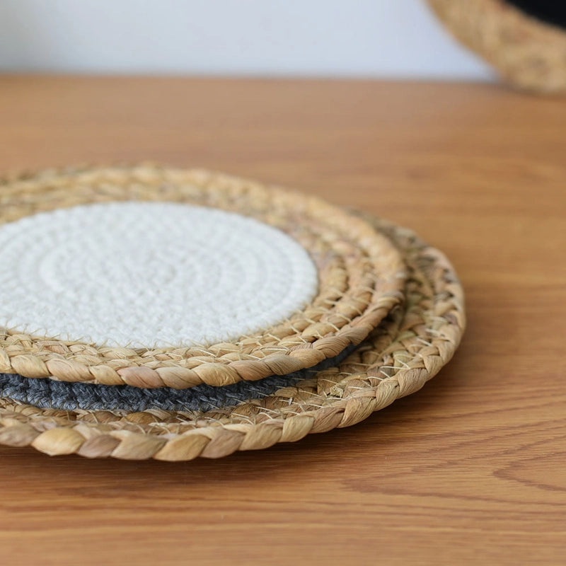 Cotton Rattan Placemat Single Piece for Casual Pastoral Dining|Home & Kitchen Tableware